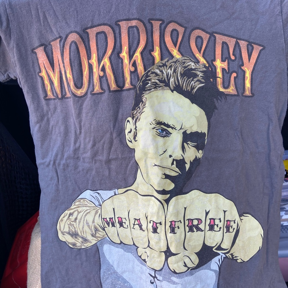 Morrissey meat free shirt vegetarian vegan MOZ